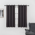 Cortinas de blecaute 100% cinza escuro